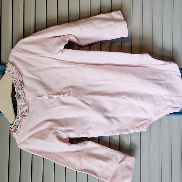 Jacadi Paris Light Pink Long Sleeve Onesie - Picture 8 of 13